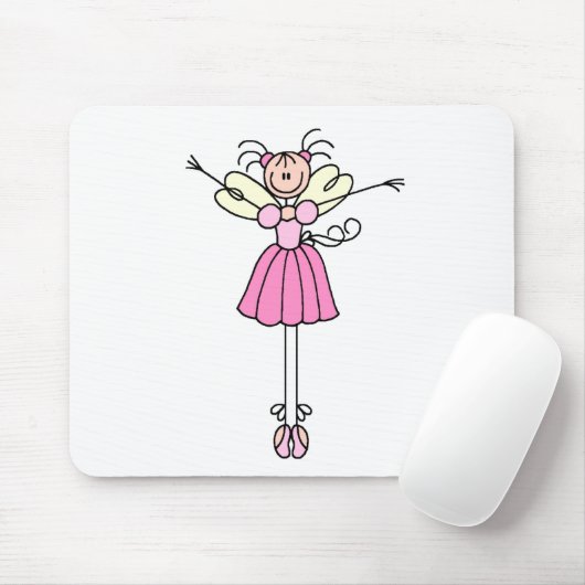 Ballerina Stick Figuur Two Mousepad Muismat (Met muis)