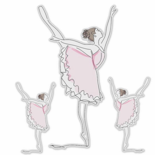Ballerina Sticker (Voorkant)