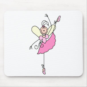 Ballerina Stickfiguur Vijf Muismat