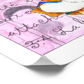 Ballerina stille geest Schrift Poster (Hoek)