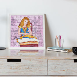 Ballerina stille geest Schrift Poster