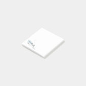 Ballerina Stretching in blue Tutu Post-it® Notes (Schuin)