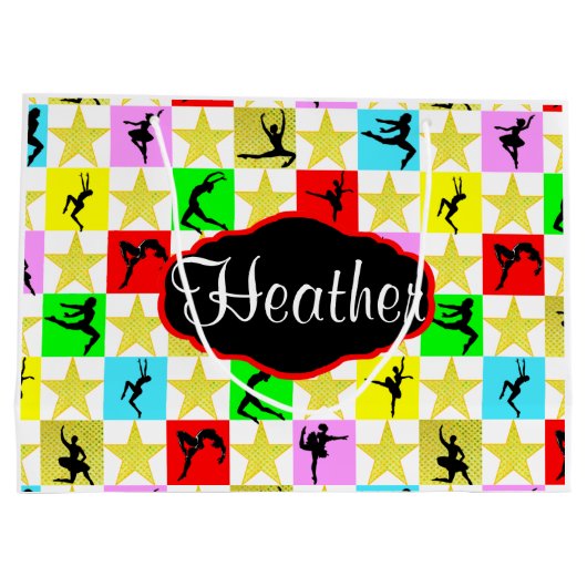 BALLERINA SUPER STAR GEPERSONALISEERDE CADEAUZAK LARGE CADEAUTASJE (Achterkant)