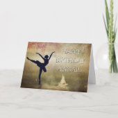 Ballerina Swan Lake Dance  Birthday Kaart (Voorkant)
