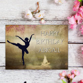 Ballerina Swan Lake Dance  Birthday Kaart