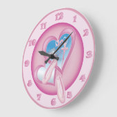 Ballerina Sweetheart - Ballet Clock Grote Klok (Hoek)