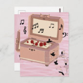 Ballerina Symfonie in een doos - Ballerina Art Briefkaart (Voorkant / Achterkant)