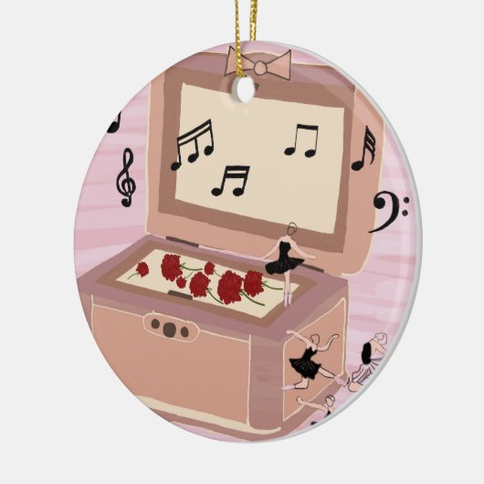 Ballerina Symfonie in een doos - Ballerina Art Keramisch Ornament (Links)