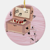 Ballerina Symfonie in een doos - Ballerina Art Keramisch Ornament (Achterkant)