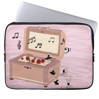 Ballerina Symfonie in een doos - Ballerina Art Laptop Sleeve