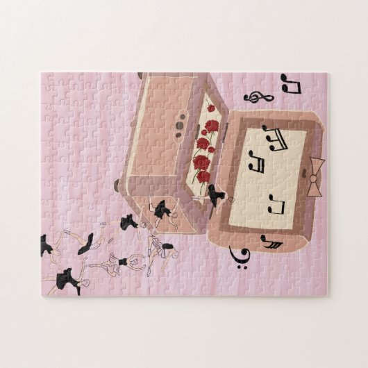 Ballerina Symfonie in een doos - Ballerina Art Legpuzzel (Horizontaal)