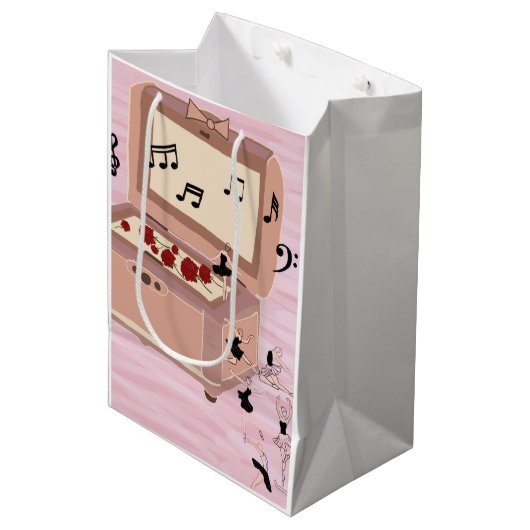 Ballerina Symfonie in een doos - Ballerina Art Medium Cadeauzakje (Voorkant Gekanteld)