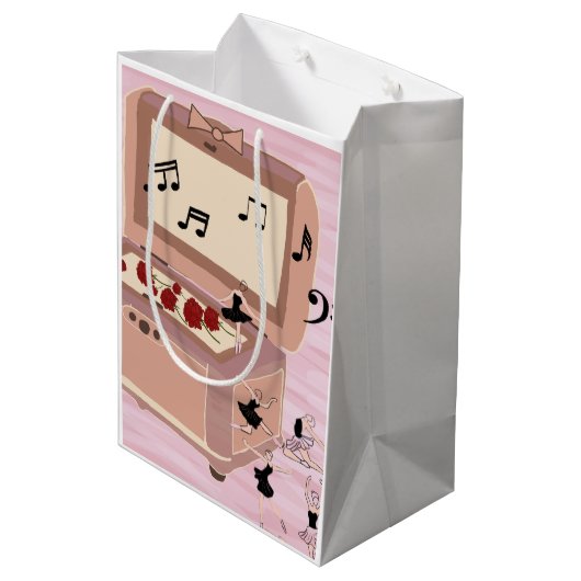 Ballerina Symfonie in een doos - Ballerina Art Medium Cadeauzakje (Achterkant Gekanteld)