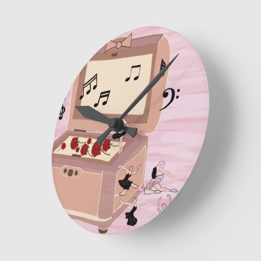 Ballerina Symfonie in een doos - Ballerina Art Ronde Klok (Hoek)