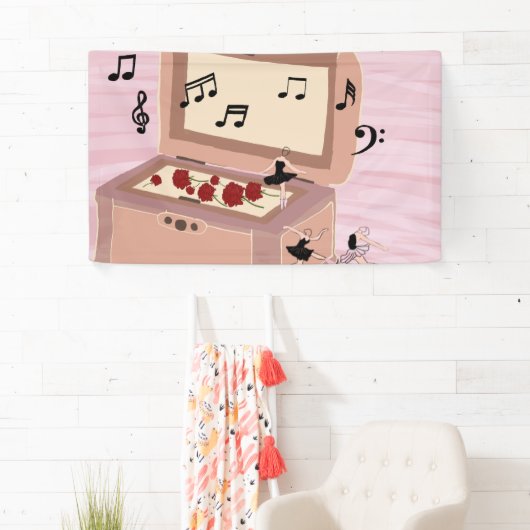 Ballerina Symfonie in een doos - Ballerina Art Spandoek (Insitu)