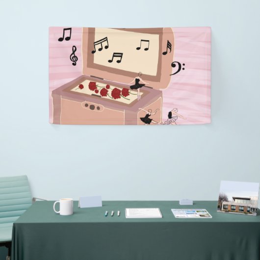 Ballerina Symfonie in een doos - Ballerina Art Spandoek (Beurs)