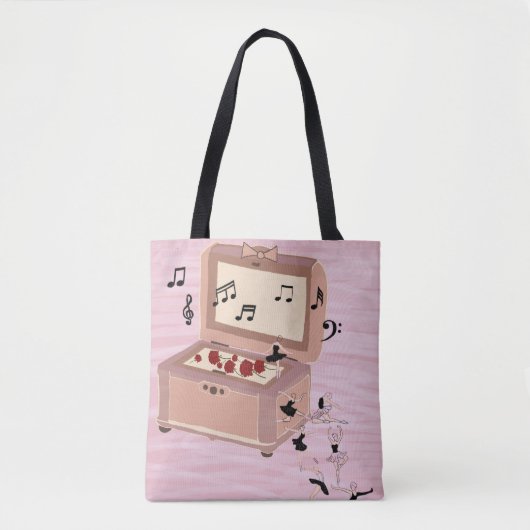 Ballerina Symfonie in een doos - Ballerina Art Tote Bag (Voorkant)