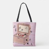 Ballerina Symfonie in een doos - Ballerina Art Tote Bag (Achterkant)