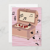 Ballerina Symfonie in een doos - Ballerina Art Uitnodiging Briefkaart (Voorkant / Achterkant)