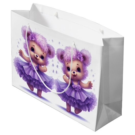 Ballerina Teddyberen Groot Cadeauzakje (Achterkant Gekanteld)