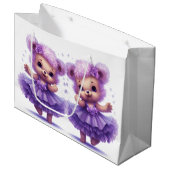 Ballerina Teddyberen Groot Cadeauzakje (Voorkant Gekanteld)