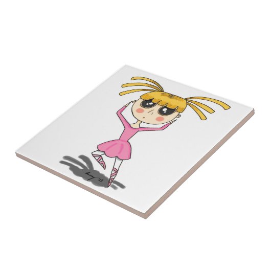 Ballerina Tegel Tegeltje (Zijkant)