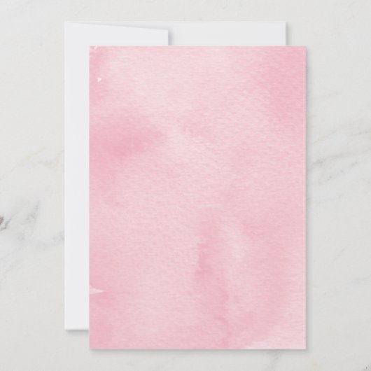 Ballerina thema verjaardagsfeestje uitnodiging (Achterkant)