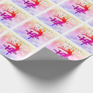 Ballerina Theme Gift Wrap Birthday HAMbyWG Cadeaupapier