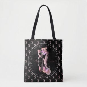 Ballerina Toe Shoes Medallion Your Event Canvas ta Tote Bag