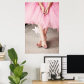 Ballerina Toes Poster (Thuiskantoor)