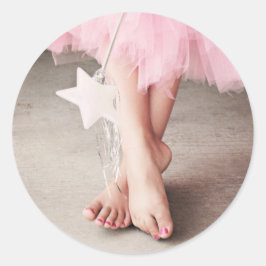 Ballerina Toes Ronde Sticker