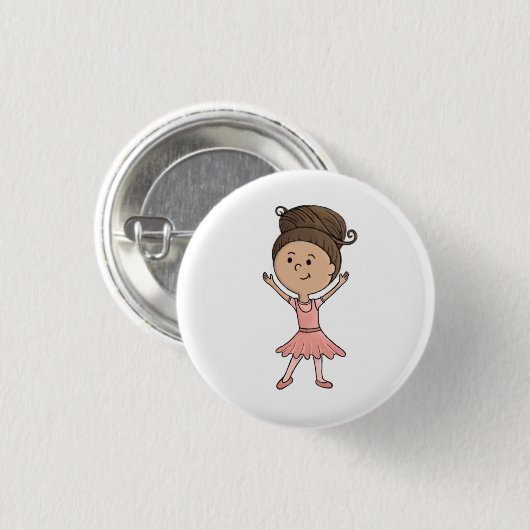Ballerina-toets Ronde Button 3,2 Cm (Voorkant /achterkant)
