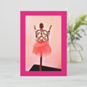 Ballerina Toverstaf Kaart (Staand voorkant)