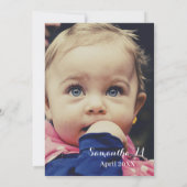 Ballerina Tropical Sparkle Invitation Kaart (Achterkant)