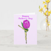 Ballerina Tulp Ballet Danser Vaderdag Kaart (Gele Bloem)