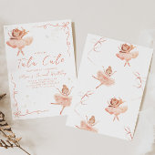 Ballerina Tutu 2e verjaardag uitnodiging