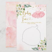 Ballerina Tutu Baby shower Baby Gezichtsspel (Voorkant / Achterkant)