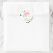 Ballerina Tutu Baby shower Dank u Sticker (Tas)