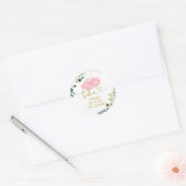 Ballerina Tutu Baby shower Dank u Sticker (Envelop)