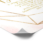 Ballerina Tutu Baby shower Late Night Luier Poster (Hoek)