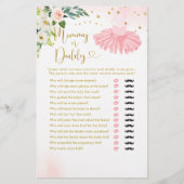 Ballerina Tutu Baby shower mama of papa (Voorkant)