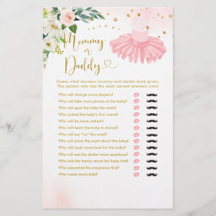 Ballerina Tutu Baby shower mama of papa