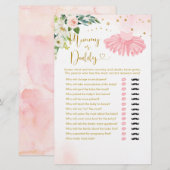 Ballerina Tutu Baby shower mama of papa (Voorkant / Achterkant)