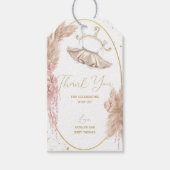 Ballerina Tutu Baby shower of Birthday Hartelijk d Cadeaulabel (Voorkant)