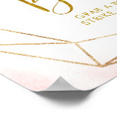 Ballerina Tutu Baby shower Photo Booth Sign Poster (Hoek)