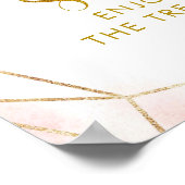 Ballerina Tutu Baby shower Tutu Sweet Sign Poster (Hoek)