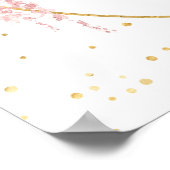 Ballerina Tutu Baby shower Welkom Poster (Hoek)