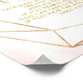 Ballerina Tutu Baby shower zeg geen Baby teken Poster (Hoek)