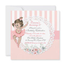 Ballerina Tutu Ballet Roze Wit Strepen Kant