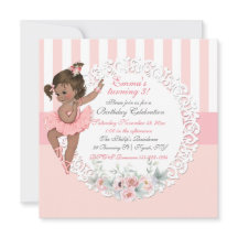 Ballerina Tutu Ballet Roze Wit Strepen Kant